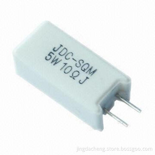 3 to 10W Ceramic Encased Wirewound Resistor with High-load Power, Good Heat Dispersion